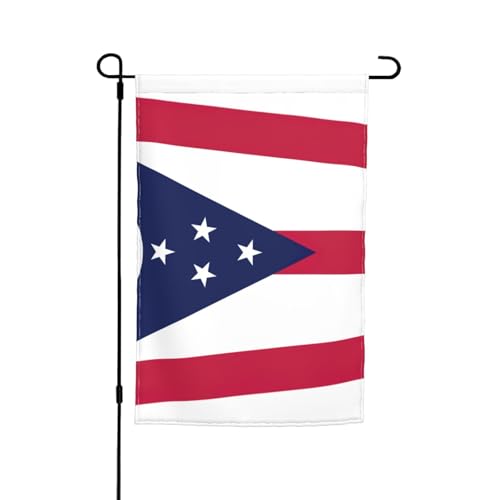 Ohio Landesflagge mit mehreren Gartenflaggen für Terrasse, Veranda, Rasen Ohio Landesflagge mit mehreren Gartenflaggen für Terrasse, Veranda, Rasen von VPPUR