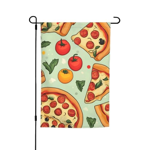 Pizza-Muster, verschiedene Flaggen, Gartenflagge, Outdoor-Flagge, Hofdekoration für Terrasse, Veranda oder Rasenflagge Pizza-Muster, verschiedene Flaggen, Gartenflagge, Outdoor-Flagge, Hofdekoration für Terrasse, Veranda oder Rasenflagge von VPPUR