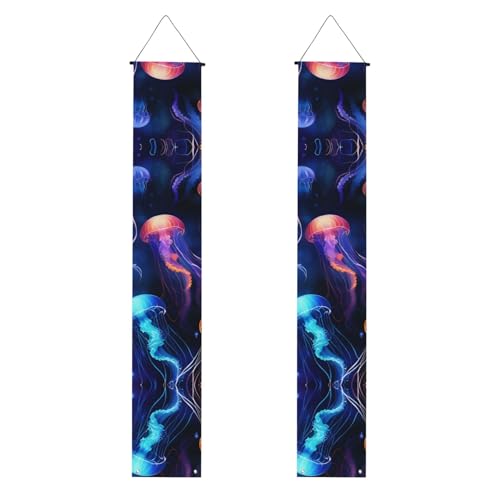 Quallen-Muster, Banner, Dekoration, festliche Atmosphäre, für jeden Anlass, Innen- und Außenbereich, Tür, Veranda, mehr Quallen-Muster, Banner, Dekoration, festliche Atmosphäre, für jeden Anlass, Innen- und Außenbereich, Tür, Veranda, mehr von VPPUR