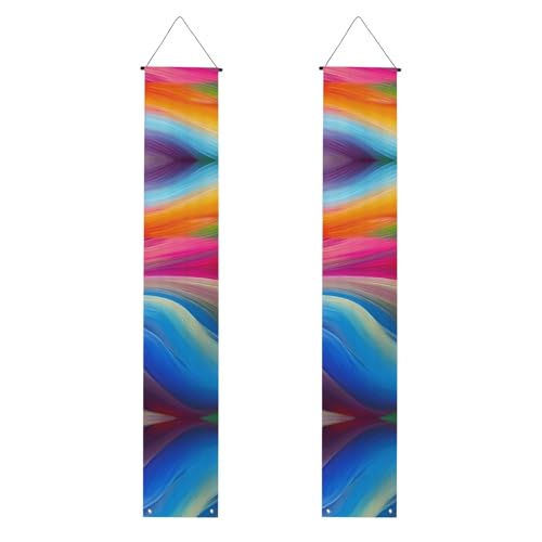 Regenbogen-Ozean-Druck, Banner, Dekoration, festliche Atmosphäre, für jeden Anlass, für drinnen und draußen, Tür, Veranda, mehr von VPPUR