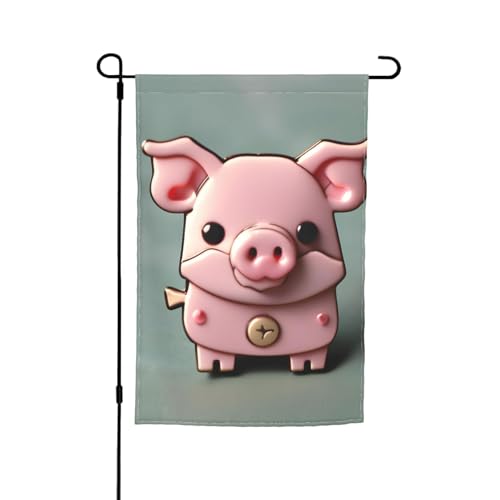 Rosa Schweine-Druck, verschiedene Flaggen, Gartenflagge, Outdoor-Flagge, Hofdekoration für Terrasse, Veranda oder Rasenflagge Rosa Schweine-Druck, verschiedene Flaggen, Gartenflagge, Outdoor-Flagge, Hofdekoration für Terrasse, Veranda oder Rasenflagge von VPPUR