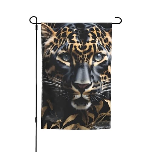 Schwarze Leopardenmuster, verschiedene Flaggen, Gartenflagge, Outdoor-Flagge, Hofdekoration für Terrasse, Veranda oder Rasenflagge Schwarze Leopardenmuster, verschiedene Flaggen, Gartenflagge, Outdoor-Flagge, Hofdekoration für Terrasse, Veranda oder Rasenflagge von VPPUR
