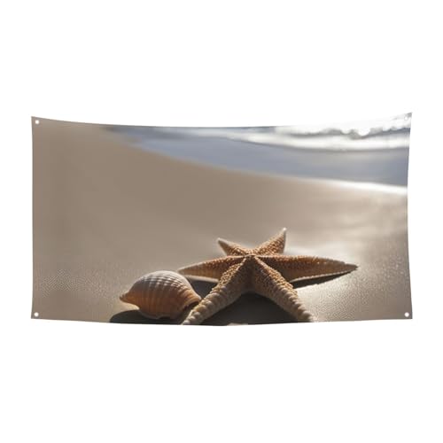 Seestern Muschel Sandstrand Strand Festlich Party Banner Karneval Indoor Outdoor Geburtstag Jahrestag Hochzeit Urlaub von VPPUR