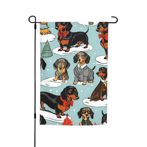 Süße Welpen-Hunde-Druck, verschiedene Flaggen, Gartenflagge, Outdoor-Flagge, Hofdekoration für Terrasse, Veranda oder Rasenflagge von VPPUR
