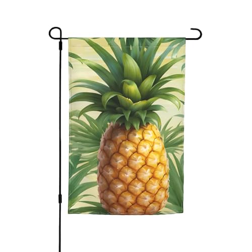 Tropische Ananas-Druck, verschiedene Flaggen, Gartenflagge, Outdoor-Flagge, Hofdekoration für Terrasse, Veranda oder Rasenflagge Tropische Ananas-Druck, verschiedene Flaggen, Gartenflagge, Outdoor-Flagge, Hofdekoration für Terrasse, Veranda oder Rasenflagge von VPPUR
