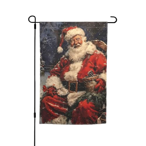 Verschiedene Flaggen mit Aufschrift "Merry Christmas", Gartenflagge, Außenflagge, Hofdekoration für Terrasse, Veranda oder Rasenflagge von VPPUR