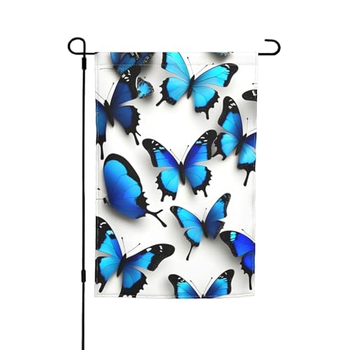 Viele blaue Schmetterlinge drucken verschiedene Flaggen, Gartenflagge, Outdoor-Flagge, Hofdekoration für Terrasse, Veranda oder Rasenflagge Viele blaue Schmetterlinge drucken verschiedene Flaggen, Gartenflagge, Outdoor-Flagge, Hofdekoration für Terrasse, Veranda oder Rasenflagge von VPPUR