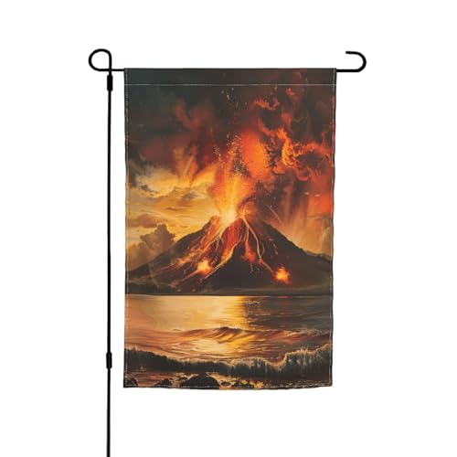 Vulkan-Druck, verschiedene Flaggen, Gartenflagge, Outdoor-Flagge, Hofdekoration für Terrasse, Veranda oder Rasenflagge Vulkan-Druck, verschiedene Flaggen, Gartenflagge, Outdoor-Flagge, Hofdekoration für Terrasse, Veranda oder Rasenflagge von VPPUR