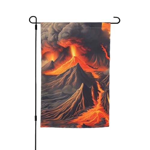 Vulkan-Druck, verschiedene Flaggen, Gartenflagge, Outdoor-Flagge, Hofdekoration für Terrasse, Veranda oder Rasenflagge Vulkan-Druck, verschiedene Flaggen, Gartenflagge, Outdoor-Flagge, Hofdekoration für Terrasse, Veranda oder Rasenflagge von VPPUR