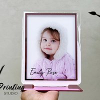 Personalisierte Foto-Plakette Freund Freundin Kinder Geburtstag Hochzeit Jahrestag Weihnachten Personalisiertes Geschenk Kunst Dekoration von VPrintingStudio