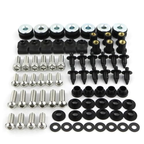 VQLDPX Motorrad Schrauben Set Motorrad Verkleidung Fastener Clips Für Suzuki GSXR1000 GSX-R1000 2009-2016 Windschutzscheibe Schrauben Mutter Schrauben Kits Befestigungen Windschutzscheibenbolzen von VQLDPX