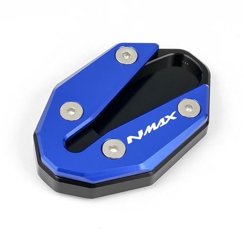 VQLDPX Motorrad-Seitenständer-Pad Für Yamaha NMAX 125 155 Nmax 160 N-MAX 155 2020–2024, Ständer-Verlängerungsplatte, Unterstützung Für Fuß Kickstand-Seitenständer-Verlängerungsplatte(Blau) von VQLDPX