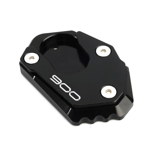 VQLDPX Motorrad Seitenständer Platte Für Kawasaki Z900 Z 900 Z900RS Z900SE 2017-2024 2025 Ständer Pad Fußverlängerung Unterstützung Pads Kickstand-Seitenständer-Verlängerungsplatte(Schwarz) von VQLDPX