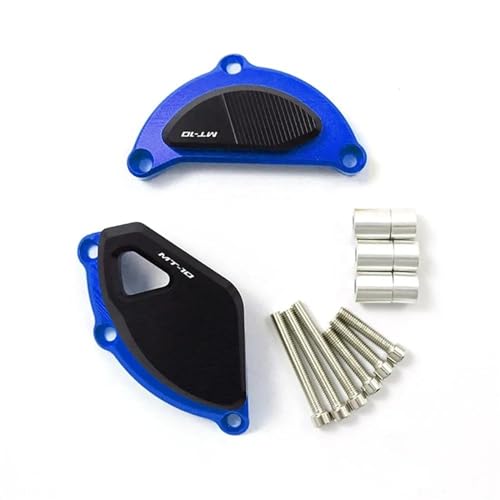 VQLDPX Motorradabdeckung Schutzgehäuse Für Yamaha MT-10 MT10 MT 10 2015 2016-2021 2022 2023 Motorstator Schutz Kurbelgehäuseschutz Sturzbügel(Blau) von VQLDPX