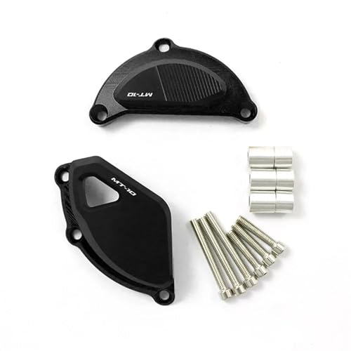 VQLDPX Motorradabdeckung Schutzgehäuse Für Yamaha MT-10 MT10 MT 10 2015 2016-2021 2022 2023 Motorstator Schutz Kurbelgehäuseschutz Sturzbügel(Schwarz) von VQLDPX