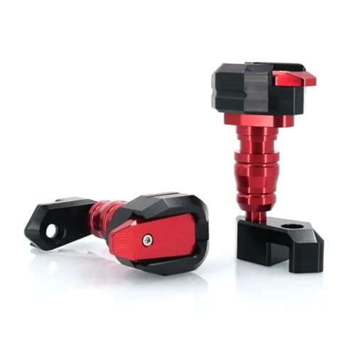 VQLDPX Rahmen Schieber Sliders Motorrad Rahmen Slider Fallen Protector Crash Pad Für Kawasaki Für NINJA1000SX Für Ninja 1000SX 2020-2022 Fallen Schutz Crash Protector Sturzpads(Rot) von VQLDPX