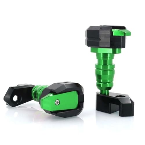 VQLDPX Rahmen Schieber Sliders Motorrad Rahmen Slider Für Kawasaki Für NINJA1000SX Für Ninja 1000SX 2020-2023 Anti-Herbst Verkleidung Schutz Crash Pad Crash Protector Crash Protector Sturzpads(Grün) von VQLDPX