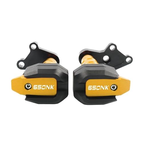 VQLDPX Rahmen Schieber Sliders Motorrad-Rahmengleiter Für CFMOTO 400NK 650NK CF400NK 400 650 NK CF650NK 2016-2023 Rahmengleiter Crash Protector Absturzsicherung Crash Protector Sturzpads(Gold,X-2) von VQLDPX
