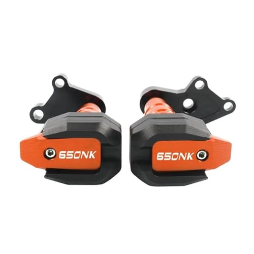 VQLDPX Rahmen Schieber Sliders Motorrad-Rahmengleiter Für CFMOTO 400NK 650NK CF400NK 400 650 NK CF650NK 2016-2023 Rahmengleiter Crash Protector Absturzsicherung Crash Protector Sturzpads(Orange,X-2) von VQLDPX