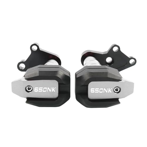 VQLDPX Rahmen Schieber Sliders Motorrad-Rahmengleiter Für CFMOTO 400NK 650NK CF400NK 400 650 NK CF650NK 2016-2023 Rahmengleiter Crash Protector Absturzsicherung Crash Protector Sturzpads(Silber,X-2) von VQLDPX