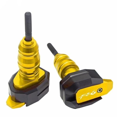VQLDPX Rahmen Schieber Sliders Motorrad-Rahmengleiter Für Yamaha FZ6 FZ 6 FZ6N FZ 6N Rahmengleiter-Crash-Protector Absturzsicherung Crash Protector Sturzpads(Gold) von VQLDPX