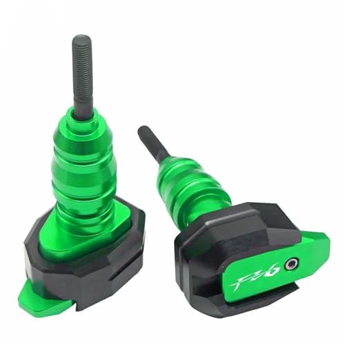 VQLDPX Rahmen Schieber Sliders Motorrad-Rahmengleiter Für Yamaha FZ6 FZ 6 FZ6N FZ 6N Rahmengleiter-Crash-Protector Absturzsicherung Crash Protector Sturzpads(Grün) von VQLDPX