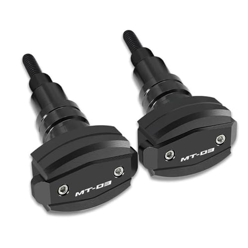VQLDPX Rahmen Schieber Sliders Motorrad-Rahmengleiter Für Yamaha MT-01 MT-03 MT01 MT03 MT-01 MT 01 03 2004-2024 Sturzschutz-Crashpad Crash Protector Sturzpads(Schwarz,X-2) von VQLDPX