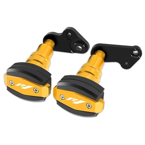 VQLDPX Rahmen Schieber Sliders Motorrad-Rahmengleiter Für Yamaha YZF R1 YZFR1 YZF-R1 2009 2010 2011 2012 2013 2014 Sturzschutz Crash Protector Sturzpads(Gold) von VQLDPX