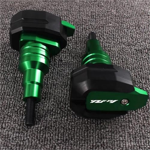 VQLDPX Rahmen Schieber Sliders Motorrad-Rahmengleiter Für Yamaha YZF-R1 YZFR1 YZF R1 2015 2016 2017 2018 Sturzschutz-Crashpad Crash Protector Sturzpads(Grün) von VQLDPX