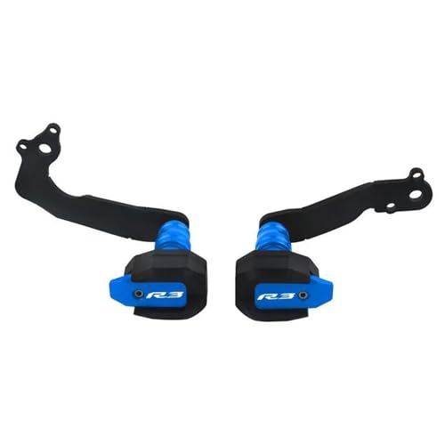 VQLDPX Rahmen Schieber Sliders Motorrad-Rahmengleiter-Sturzschutz Für Yamaha YZFR3 YZF-R3 YZF R3 2019–2023. Sturzschutz. Crash Protector Sturzpads(Blau) von VQLDPX