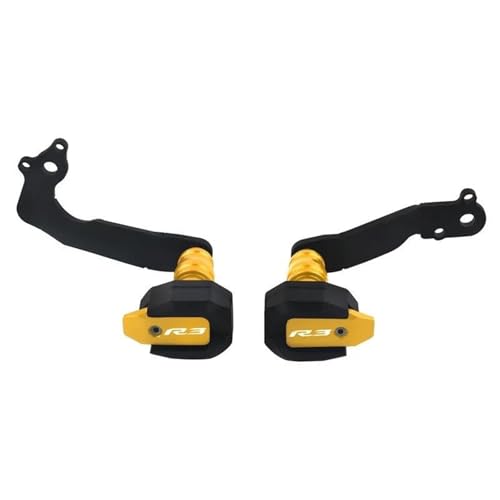 VQLDPX Rahmen Schieber Sliders Motorrad-Rahmengleiter-Sturzschutz Für Yamaha YZFR3 YZF-R3 YZF R3 2019–2023. Sturzschutz. Crash Protector Sturzpads(Gold) von VQLDPX