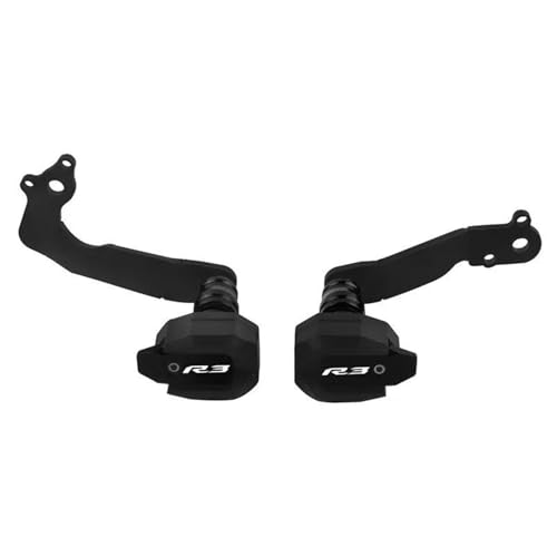 VQLDPX Rahmen Schieber Sliders Motorrad-Rahmengleiter-Sturzschutz Für Yamaha YZFR3 YZF-R3 YZF R3 2019–2023. Sturzschutz. Crash Protector Sturzpads(Schwarz) von VQLDPX