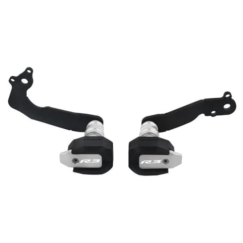 VQLDPX Rahmen Schieber Sliders Motorrad-Rahmengleiter-Sturzschutz Für Yamaha YZFR3 YZF-R3 YZF R3 2019–2023. Sturzschutz. Crash Protector Sturzpads(Silber) von VQLDPX
