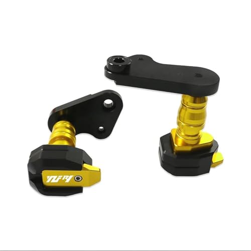 VQLDPX Rahmen Schieber Sliders Motorrad Sturzpads Sturzpads Verkleidung Schutz Für Yamaha YZF-R1 YZFR1 YZF R1 2009-2014 Crash Pad Protector Crash Protector Sturzpads(Gold) von VQLDPX