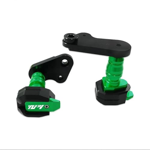 VQLDPX Rahmen Schieber Sliders Motorrad Sturzpads Sturzpads Verkleidung Schutz Für Yamaha YZF-R1 YZFR1 YZF R1 2009-2014 Crash Pad Protector Crash Protector Sturzpads(Grün) von VQLDPX