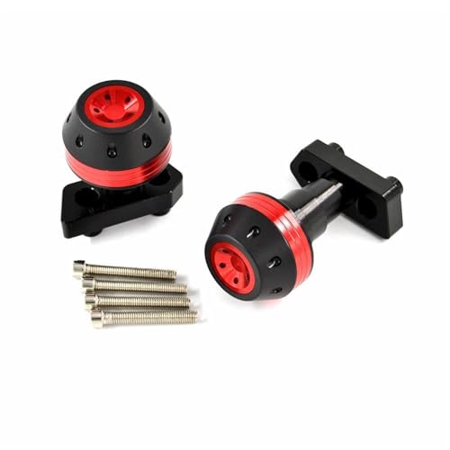VQLDPX Rahmen Schieber Sliders Motorradrahmenschieber-Absturzschutz-Crashpad Für Kawasaki Z750R Z 750 R Z 750R Z750 2007-2012 Absturzsicherung Crash Protector Sturzpads(Rot) von VQLDPX