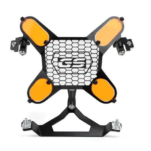 VQLDPX Verbessertes Motorrad-Scheinwerferschutz, Scheinwerferschutzabdeckung Für BMW R 1300 GS R1300 GS GS1300 R 1300GS R1300GS 2023 2024 Scheinwerfer-Lampengitter Teil(Orange) von VQLDPX