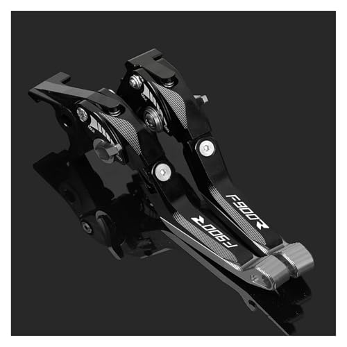 VQLDPX Zubehör Einstellbare Motorradbremsen-Kupplungshebel Für B&MW F900 R F900R 2020-2023 Aluminiumlegierung Bremskupplungshebel 1 Paar Dekorieren(Schwarz) von VQLDPX