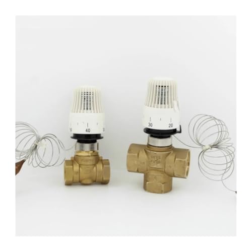1 stücke Thermostatischer Heizkörperkopfregler for Fußbodenheizung Thermostatventil M30 * 1,5 Fernbedienung Messingventil(3 way DN25) von VQRINWIEL