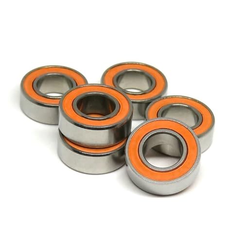10 stücke S687C 2OS 7x14x5mm Edelstahl Hybrid Keramik Lager S687 SMR687 SMR147 SMR147C RS 2RS angelrollen Lager Zubehör(S684C-2OS 4x9x4mm) von VQRINWIEL