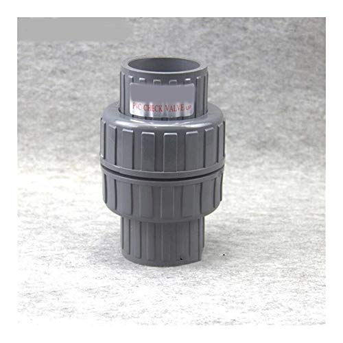 1pc 32-63mm Inner Diameter PVC One Way Non Return Check Valve UPVC Pipe Fitting for Garden Irrigation Aquarium Fish Tank Aaapter(Inner Dia.50mm) von VQRINWIEL