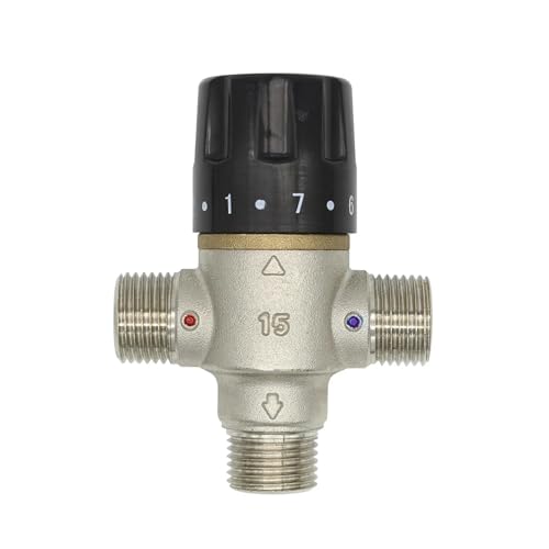 Messing-Mischventil Solarenergie Thermostatventil Badezimmer Wasserhahn Temperaturmischersteuerung DN15 DN20 DN25(DN25) von VQRINWIEL