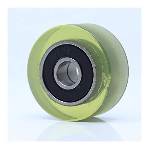 Produkte zur Kraftübertragung PU 608-Lager 8 x 32 x 14 mm Welle 8 mm PU-Riemenscheibe mit 2 Lagern Geräuscharmes Polyurethan-Führungsrad Andruckrollen-Kugellager(2Pcs) von VQRINWIEL