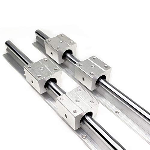 Professionelle SBR12 12-mm-Linearschiene, Länge 400 mm – 1150 mm, Linearführung mit 2 Stück SBR12UU-Linearlager, CNC for Routerteil(Sbr20uu,1100mm) von VQRINWIEL