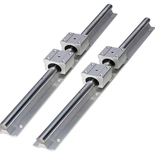 Professionelle SBR16/12/20 mm Schienenlänge 250–1500 mm Linearführungen Linearwellenschienenunterstützung + 4 Stück SBR16UU Linearlagerblöcke for CNC-Teile(Sbr20uu,750mm) von VQRINWIEL