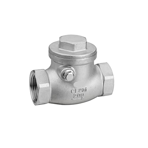 Rückschlagventile BSPT 1-1/2 Zoll DN40 PN16 CF8M Gewinde-Rückschlagventil 200PSI Edelstahl SS304 Weibliches Rückschlagventil(DN15) von VQRINWIEL
