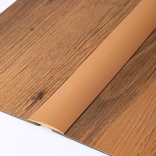 Selbstklebende Vinylboden Streifen PVC-Boden Kantenleiste Wasserdicht Zum Verbinden Von Lücken Teppichschwellenabdeckung Türübergangsstreifen B 4cm(Brown,L:500cm) von VQWQV