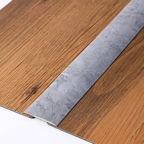 Selbstklebende Vinylboden Streifen PVC-Boden Kantenleiste Wasserdicht Zum Verbinden Von Lücken Teppichschwellenabdeckung Türübergangsstreifen B 4cm(Dark gray,L:500cm) von VQWQV