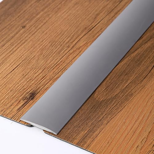Selbstklebende Vinylboden Streifen PVC-Boden Kantenleiste Wasserdicht Zum Verbinden Von Lücken Teppichschwellenabdeckung Türübergangsstreifen B 4cm(Gray,L:500cm) von VQWQV