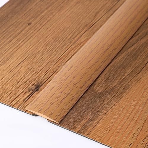 Selbstklebende Vinylboden Streifen PVC-Boden Kantenleiste Wasserdicht Zum Verbinden Von Lücken Teppichschwellenabdeckung Türübergangsstreifen B 4cm(Light brown,L:300cm) von VQWQV